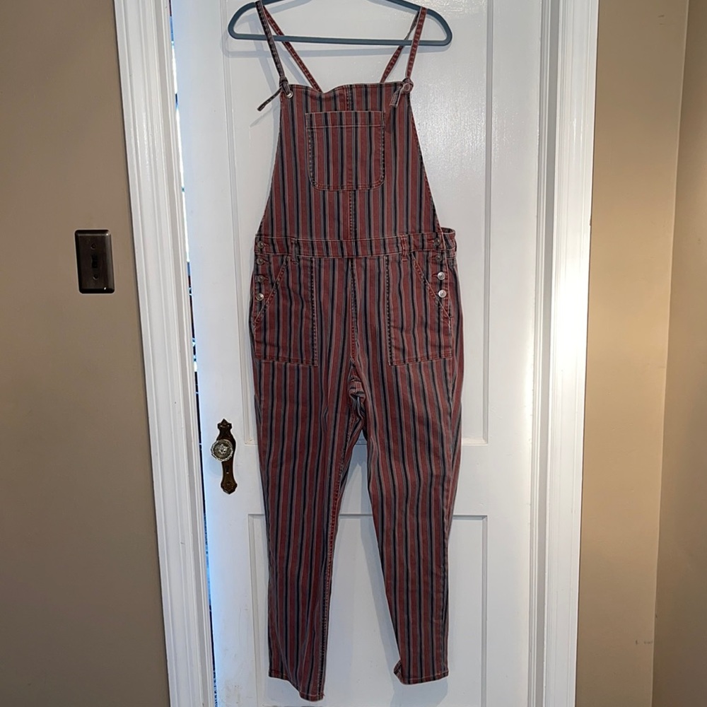 Stripped Boho Overalls